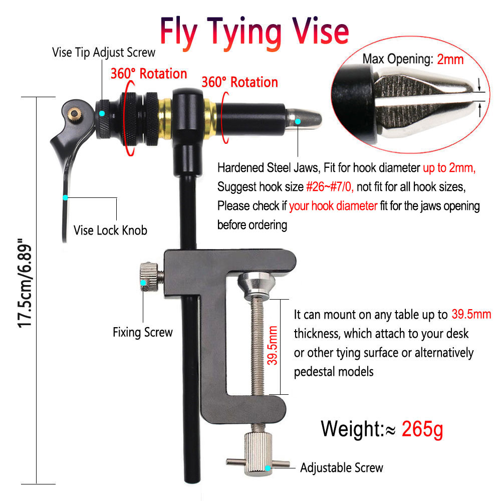 1PC 360° Rotation C-Clamp Fly  - Fishing Lure Jig ulasan dan harga