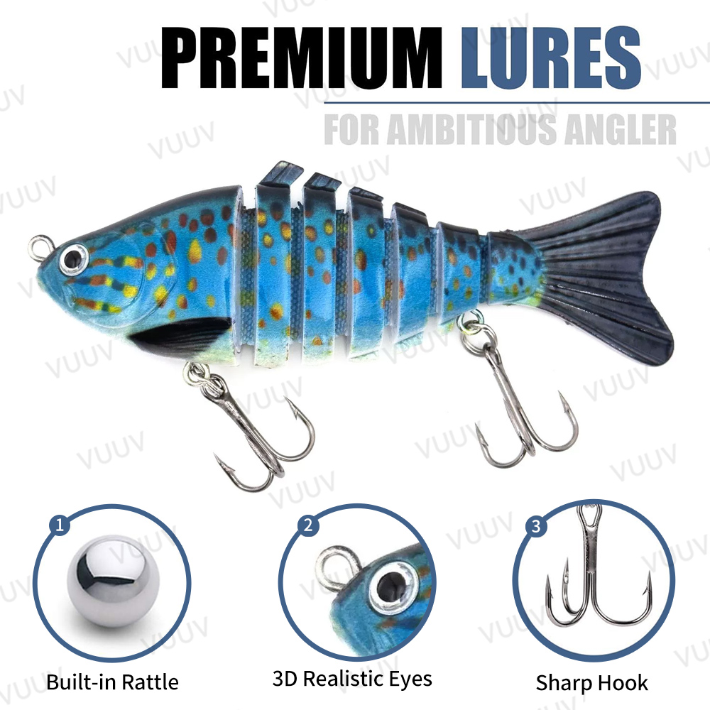 10 pcs Multi-Joint Swimbait Fi - Fishing Lure Popper ulasan dan harga