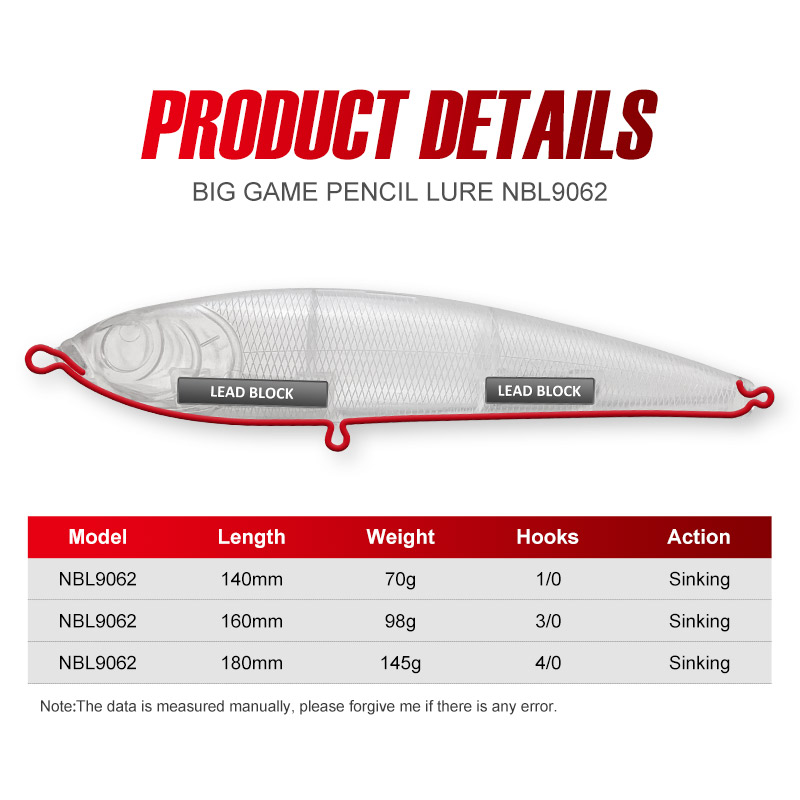 NOEBY Heavy Sinking Stickbait  - Fishing Lure Buzzbait ulasan dan harga