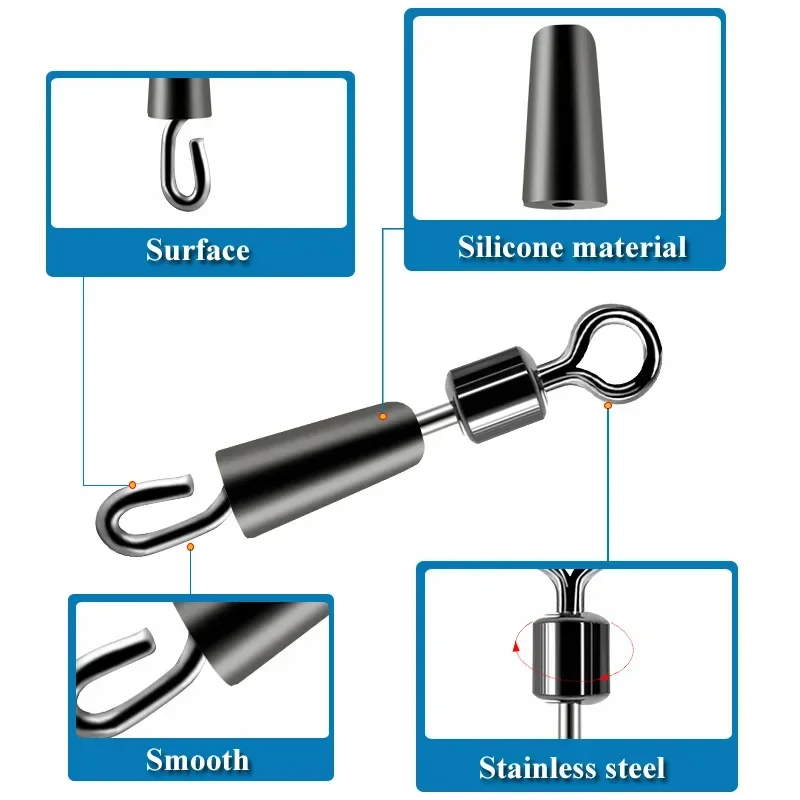 30-90pcs Bearing Swivel Fishin - Fishing Lure Accessories ulasan dan harga