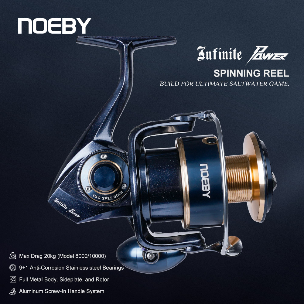 Noeby Infinite Power Spinning  - Abu Garcia Reel Max ulasan dan harga