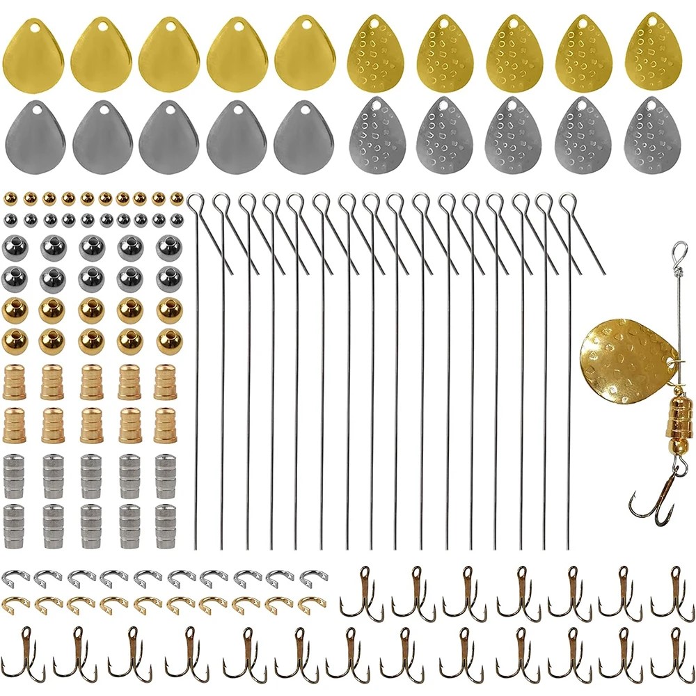 140Pcs Fishing Lures Making Ki - Fishing Lure Blade Bait ulasan dan harga