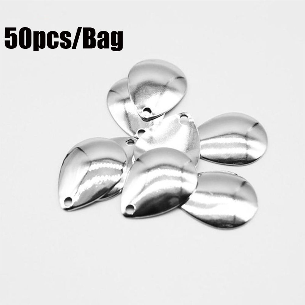 50pcs Rotate Sequin Smooth Nic - Fishing Lure Spoon ulasan dan harga
