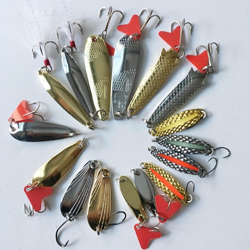 Fishing Lure Kit 16 Pcs Sets T - Fishing Lure Spinnerbait ulasan dan harga