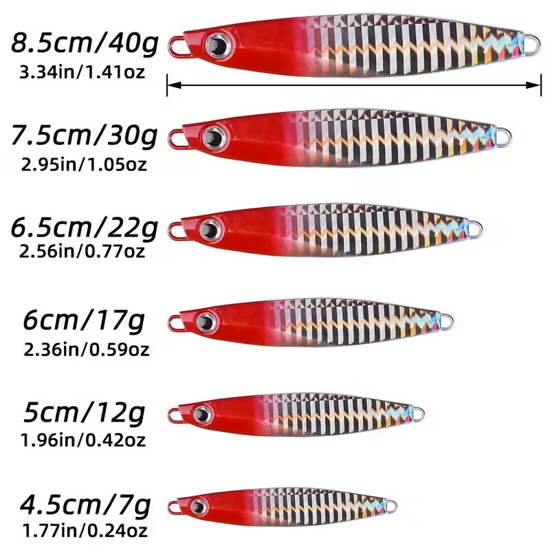 12pcs Fishing Metal Lures Jig  - Fishing Lure Blade Bait ulasan dan harga